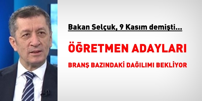 20 bin öğretmen atamasında, kontenjanlar için 9 Kasım denmişti!
