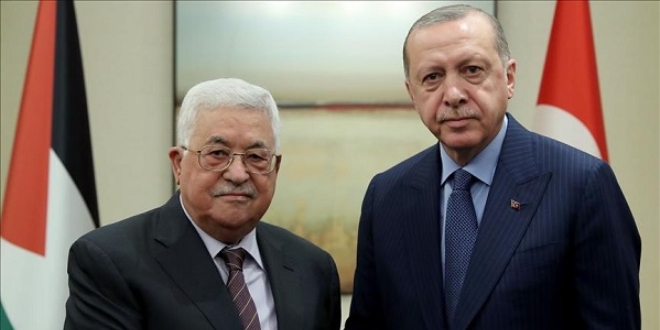 Cumhurbakan Erdoan Mahmud Abbas'la telefonda grt