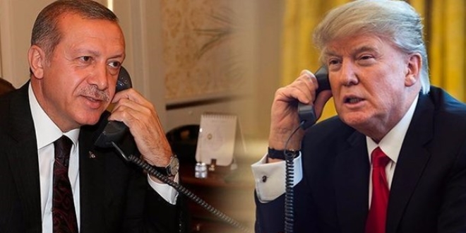 Erdoan, ABD Bakan Trump'la telefonda grt