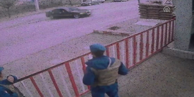Karakol önünde drift attı, bedeli ağır oldu