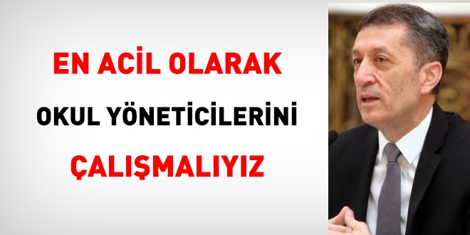 'Okul müdürlerine akreditasyon getirmeliyiz'
