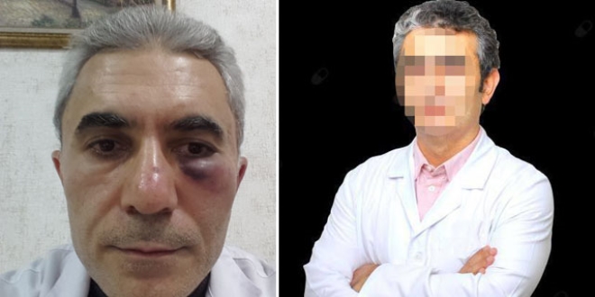 Doktor, tartıştığı meslektaşını darp etti
