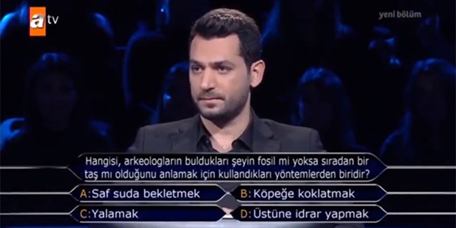 Bilgi yarışmasında arkeologları kızdıran soru