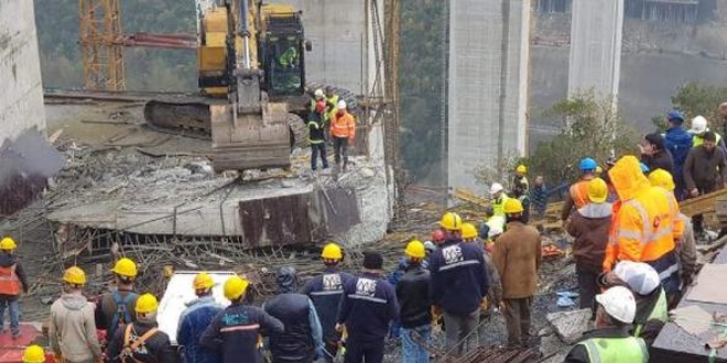 CHP'li vekiller viyadükteki göçükte inceleme yaptı