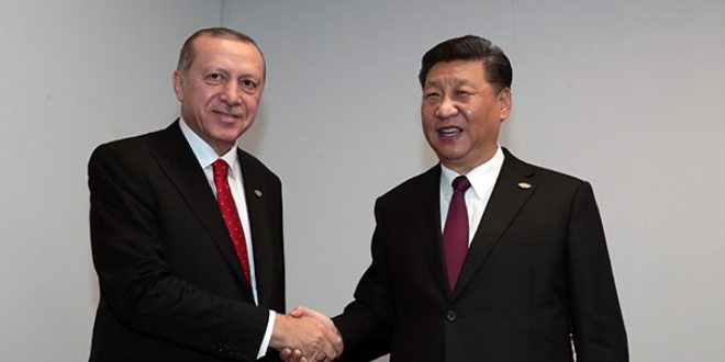 Cumhurbakan Erdoan, in Devlet Bakan ile bir araya geldi