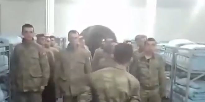 Askerlere Bakan adaynn isminin syletildii videoya tepki