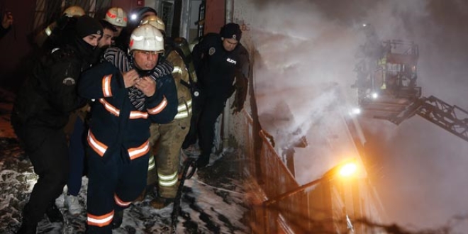 Bayrampaşa'da yangın 4'ü çocuk, 7 kişi yaralandı