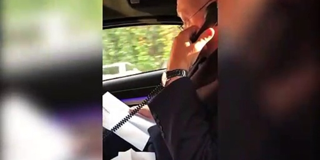 Erdoğan'ın makam aracındaki görüntüleri paylaşıldı