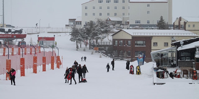 Erciyes'te kar kal�nl��� 25 santime ula�t�