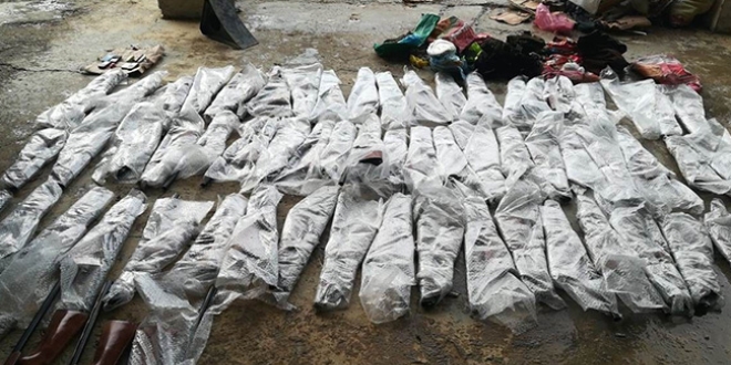 Hakkari'de 64 kaçak av tüfeği ele geçirildi