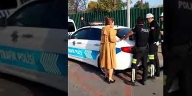 Trafik polislerine çığlık atan 'hoca'ya kötü haber