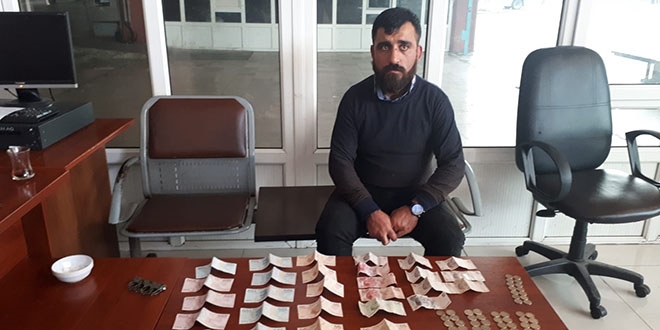 Dilencinin üzerinden 2 bin 141 TL para çıktı