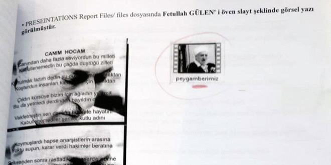 FETÖ elebaşını 'Peygamberimiz' diye kaydetmiş