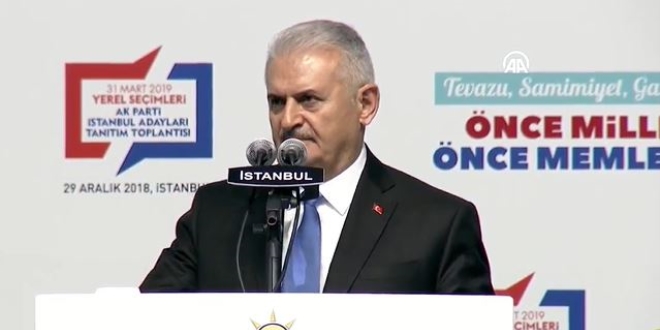 Ak Parti'nin İstanbul adayı Binali Yıldırım oldu