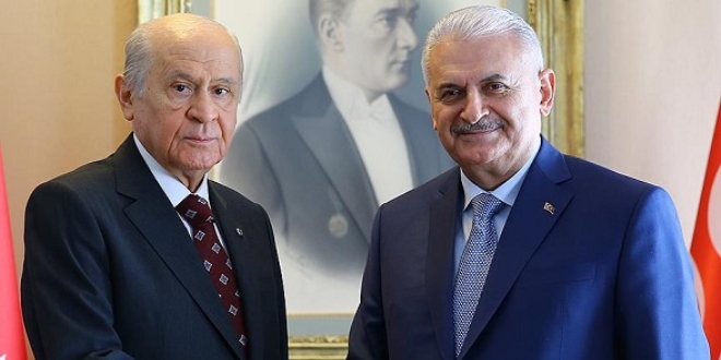 MHP Genel Başkanı Bahçeli'den Yıldırım'a tebrik