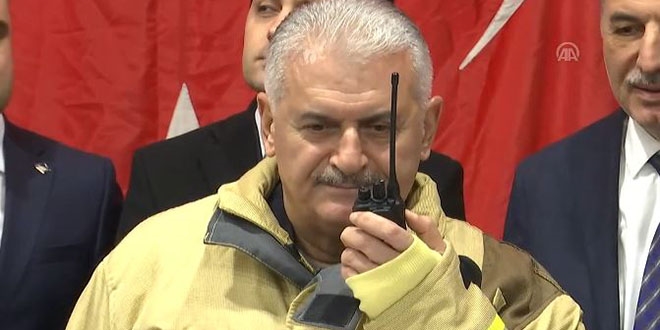 TBMM Ba�kan�, itfaiyenin yeni y�l�n� telsizden kutlad�