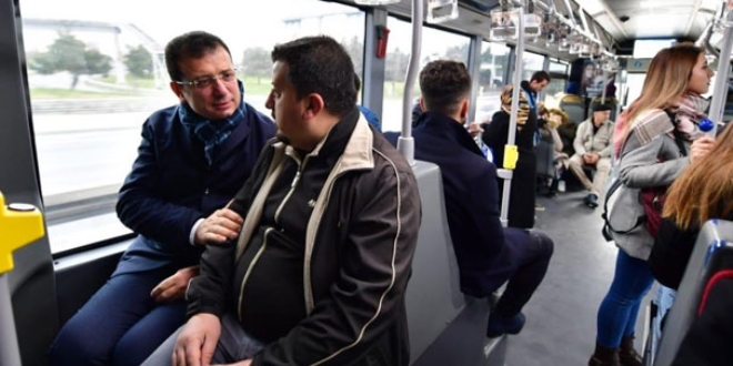 'Kendime metrob�s alaca��m' demi�ti... CHP'li �mamo�lu ile birlikte yolculuk yapt�