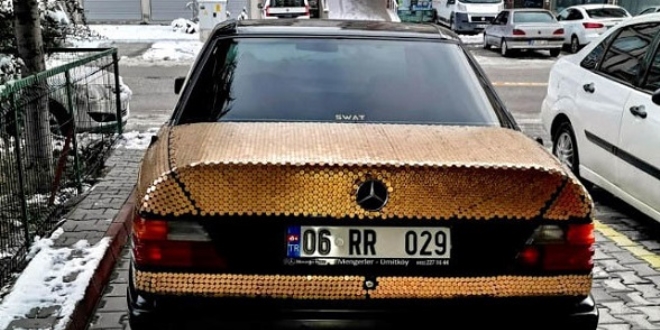 25 bin adet 1 kuru ile aracn kaplad