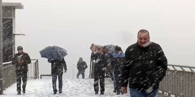Meteoroloji uyard! stanbul'a kar geliyor