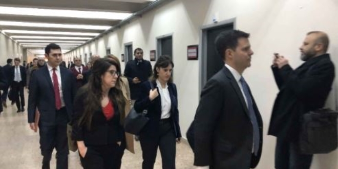 ABD heyeti Ankara Adliyesinden ayr�ld�