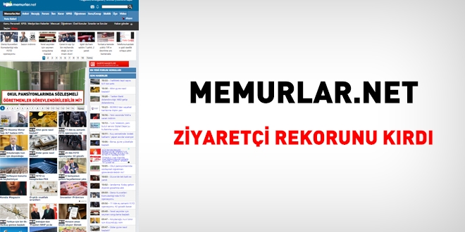 Memurlar.net, dn ziyareti rekorunu krd