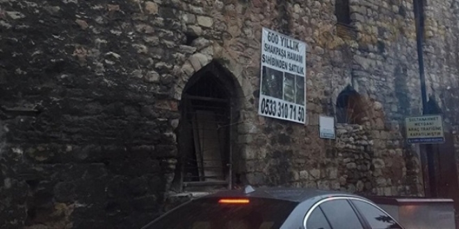 Sahibinden satılık 550 yıllık tarihi hamama 3.5 milyon dolar paha biçildi