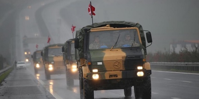 Suriye sınırına askeri sevkiyat