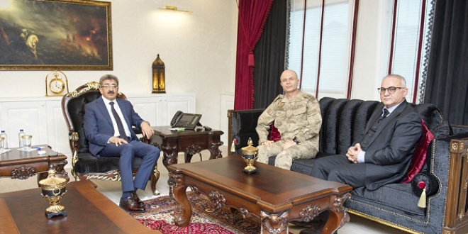 Tümgeneral İlbaş'tan Vali Bilmez'e tebrik ziyareti