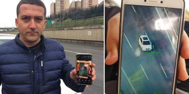 Polis helikopteriyle yarıştı, 470 lira ceza yedi