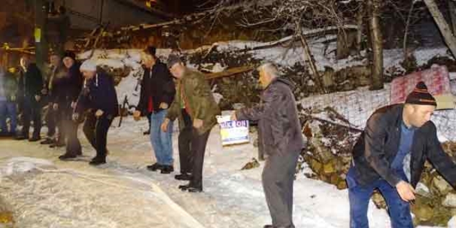 tfaiye arac kara sapland, yangna kyller mdahale etti