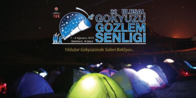 TÜBİTAK 22. Ulusal Gökyüzü Gözlem Şenliği başlıyor!