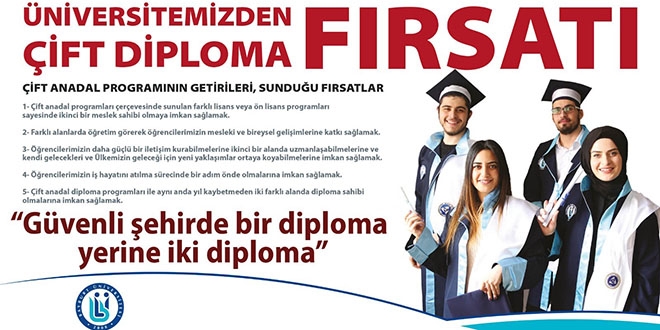 Bayburt Üniversitesi'nden çift anadal fırsatı