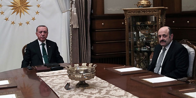 Erdoğan, YÖK Başkanı Saraç'ı kabul etti