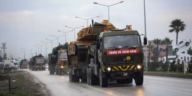 Suriye sınırına askeri sevkiyat