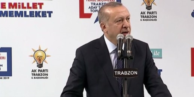 Erdoan, AK Parti'nin Trabzon ile adaylarn aklad
