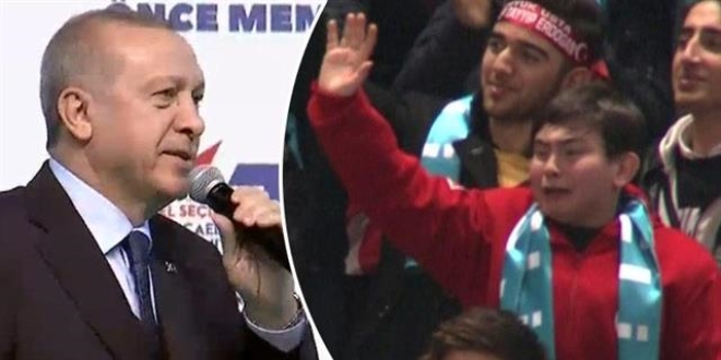 Erdoğan: Ağlamak yok, beni de ağlatırsın