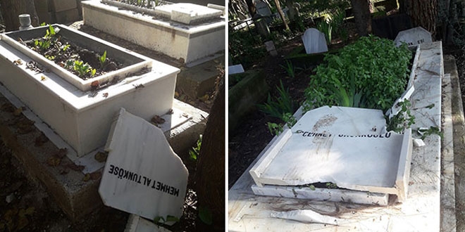 Adana'da mezarlkta onlarca mezar ta krld