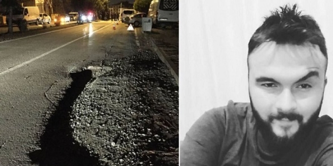 Yoldaki çukura giren kuryenin motosikleti ağaca çarptı: 1 ölü