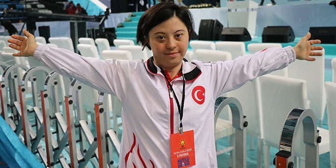 Erdoğan ile down sendromlu sporcunun samimi diyaloğu