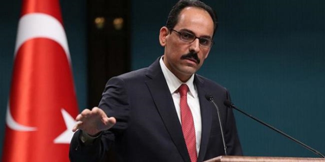 Kalın: Sayın Donald Trump, teröristler müttefikiniz olamaz