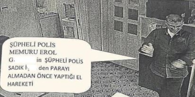 Rüşvetin 'el hareketli' görüntüsü polisleri yaktı