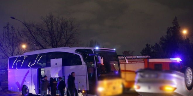 Zenit Kazan' tayan otobs, Ankara'da kaza yapt