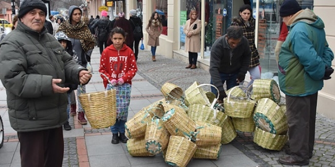 Edirne'de poşet yerine sepet