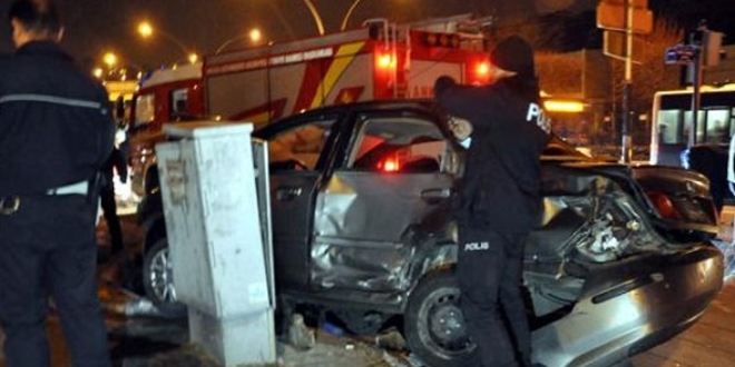 Ankara'da 2 ayr kaza: 2 yaral