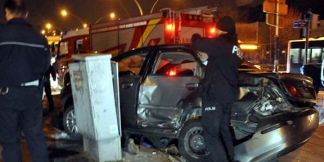 Ankara'da 2 ayrı kaza: 2 yaralı