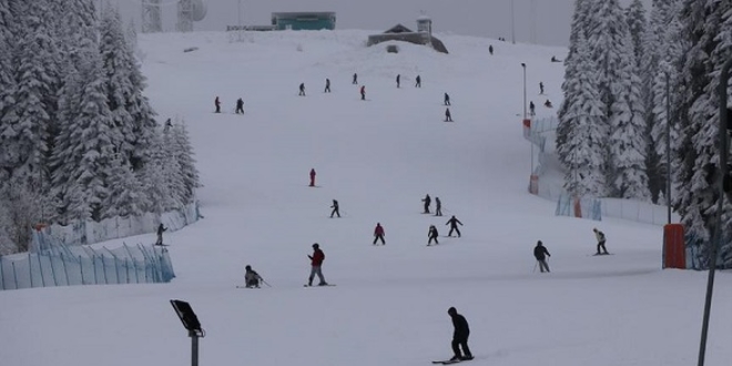 Ilgaz Dağı'nda yarıyıl tatili yoğunluğu