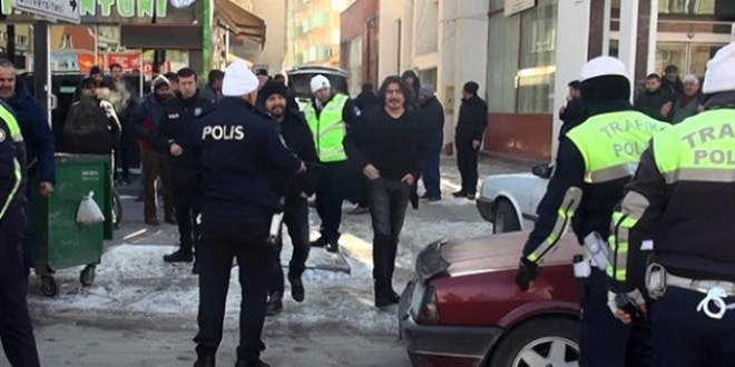 Sivas'ta polis aracna arpp kaan pheliler yakaland