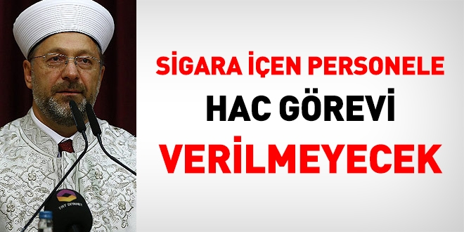 Diyanet, sigara içen personeli hacca göndermeyecek
