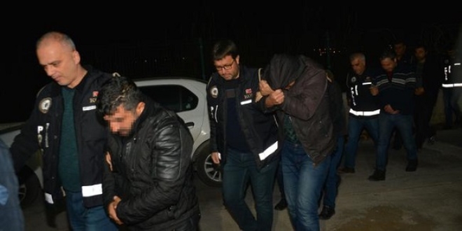 Adana'da 'joker' operasyonunda gzaltna alnan 29 pheli adliyede