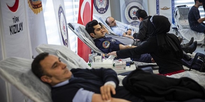 Emniyetten kan bağışına destek